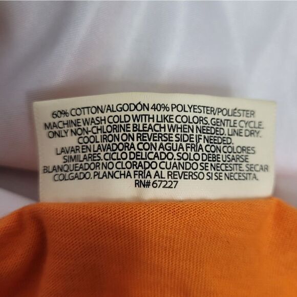 HALLO QUEEN orange short sleeve witch crew neck tee shirt XL - Picture 7 of 7